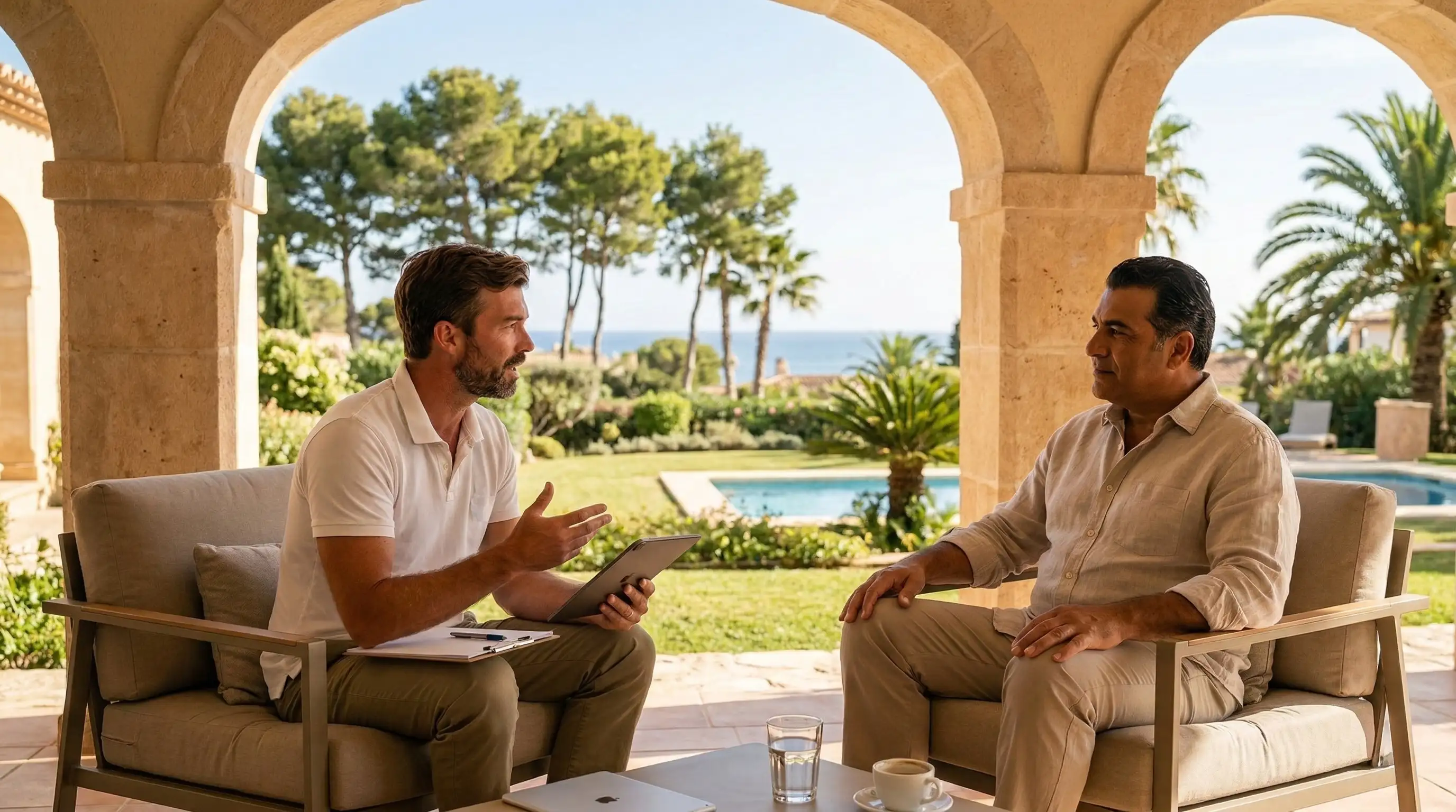 Dr Jim Boersma during a client visit at HCB Denia