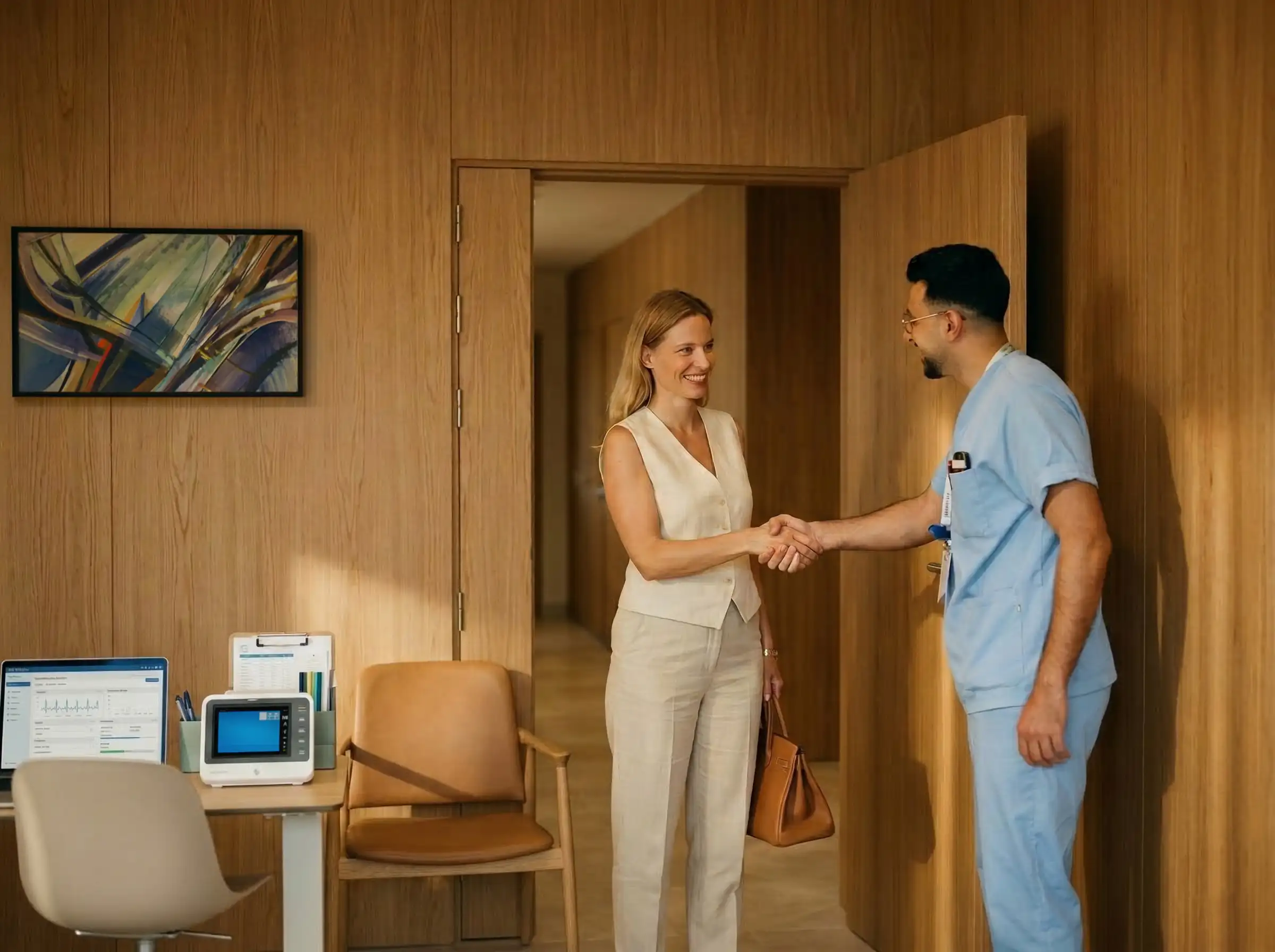 Welcoming a patient